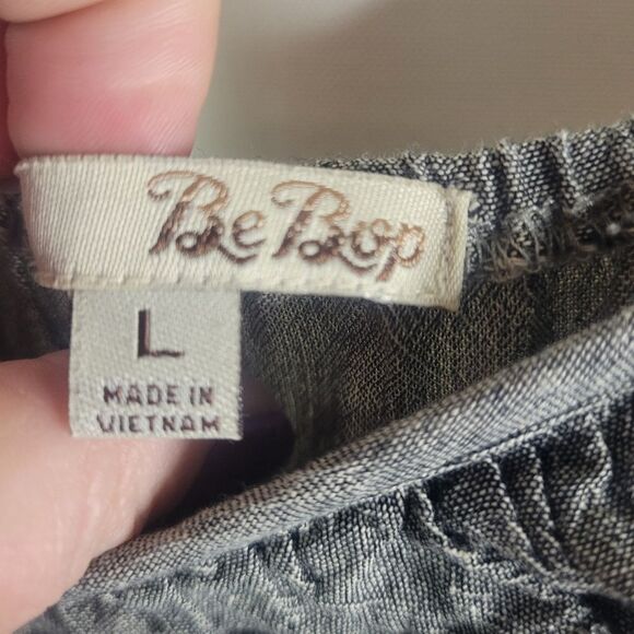 BeBop Gray 100% Cotton Sun Dress - Picture 4 of 16